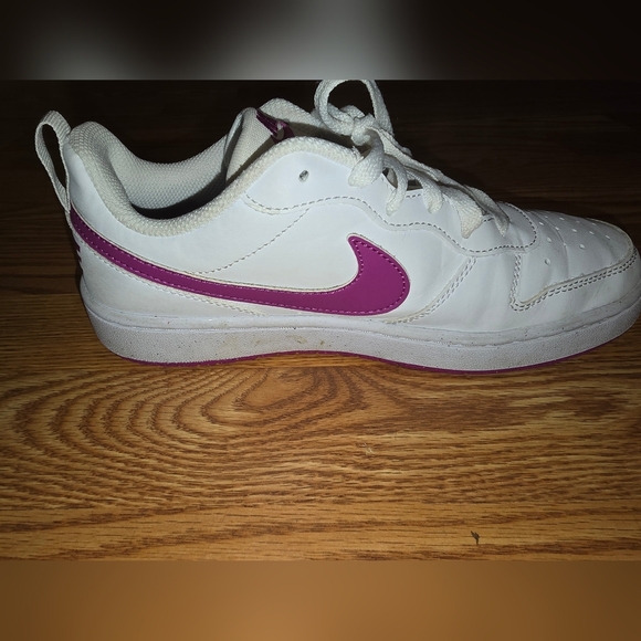 Nike Court Borough Low Recraft Kids Sneakers White and Pink - Picture 6 of 6